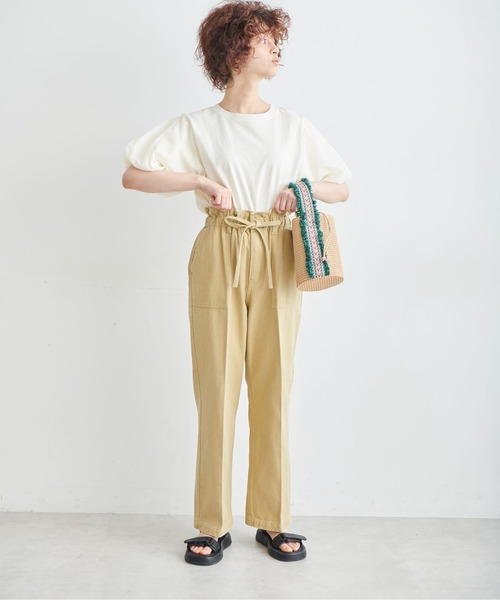 FREE'S MART（フリーズマート）の「【Sシリーズ対応】◆ハイウエストフロントポケットワイドデニム（その他パンツ・レディース・ベージュ/ネイビー/ホワイト・SMALL/MEDIUM/X-SMALL）」の20枚目の写真