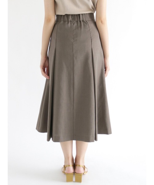 Te chichi(テチチ)の「【貴島明日香コラボ】リネンライクフレアスカート(スカート・レディース・ベージュ/カーキ/イエロー/グリーン・SMALL/MEDIUM)」の14枚目の写真