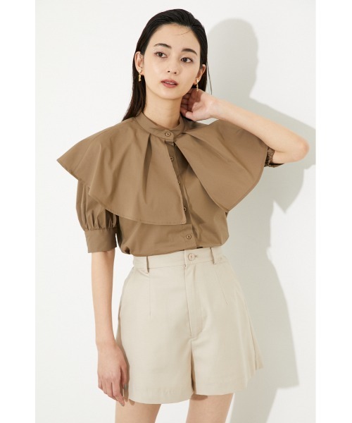 rienda（リエンダ）の「ビッグカラーシャツ（シャツ/ブラウス・レディース・ホワイト/ブラック/ブラウン/マルチ・FREE）」の14枚目の写真