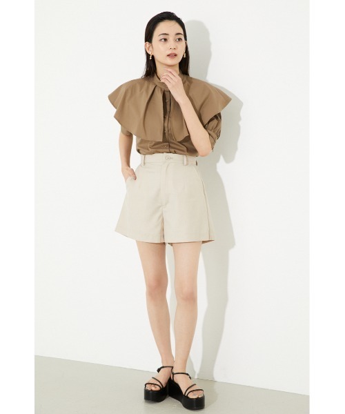 rienda（リエンダ）の「ビッグカラーシャツ（シャツ/ブラウス・レディース・ホワイト/ブラック/ブラウン/マルチ・FREE）」の16枚目の写真