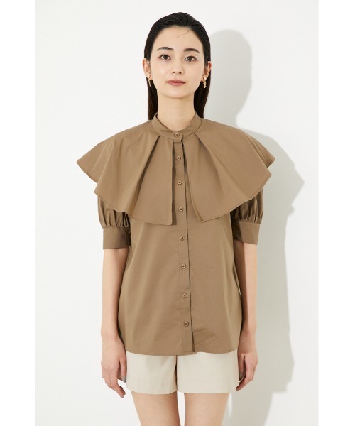 rienda（リエンダ）の「ビッグカラーシャツ（シャツ/ブラウス・レディース・ホワイト/ブラック/ブラウン/マルチ・FREE）」の19枚目の写真