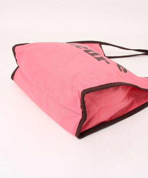 Samansa Mos2（サマンサ モスモス）の「ロゴパイピングトートバッグ（トートバッグ・レディース・キナリ/ピンク・ﾌﾘ-）」の4枚目の写真