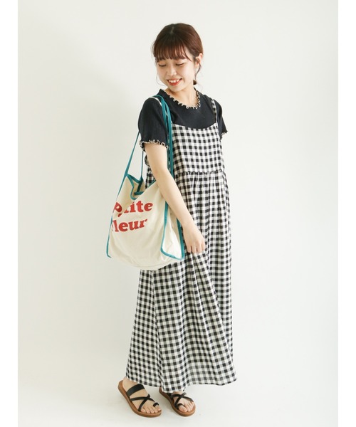 Samansa Mos2（サマンサ モスモス）の「ロゴパイピングトートバッグ（トートバッグ・レディース・キナリ/ピンク・ﾌﾘ-）」の6枚目の写真