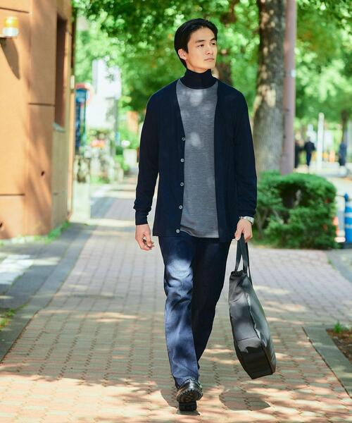 EDWIN（エドウィン）の「【別注】＜EDWIN×green label relaxing＞JERSEYSスリムテーパードパンツ（デニムパンツ・メンズ・ネイビー・S/M/L）」の2枚目の写真