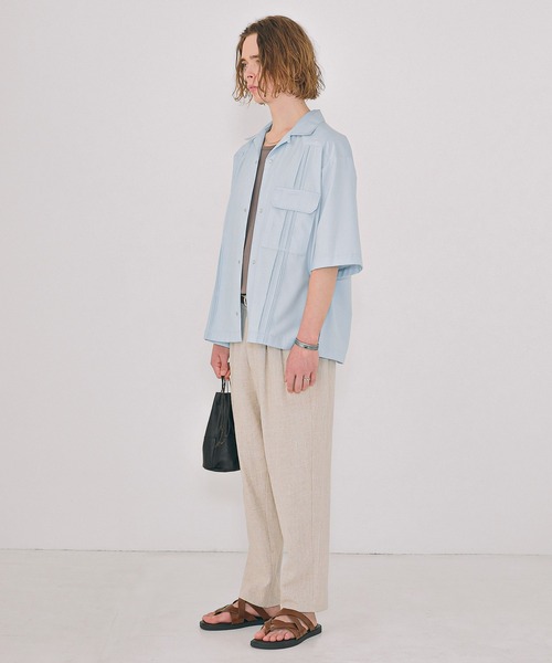 NEILEN(ニーレン)の「Pin tuck cuba shirts/ピンタックキューバシャツ(シャツ/ブラウス・メンズ・ライトブルー/ブラック・M/L)」の18枚目の写真