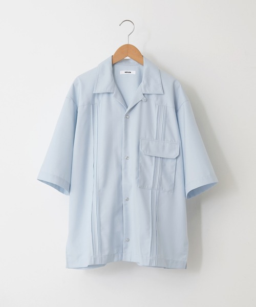 NEILEN(ニーレン)の「Pin tuck cuba shirts/ピンタックキューバシャツ(シャツ/ブラウス・メンズ・ライトブルー/ブラック・M/L)」の20枚目の写真
