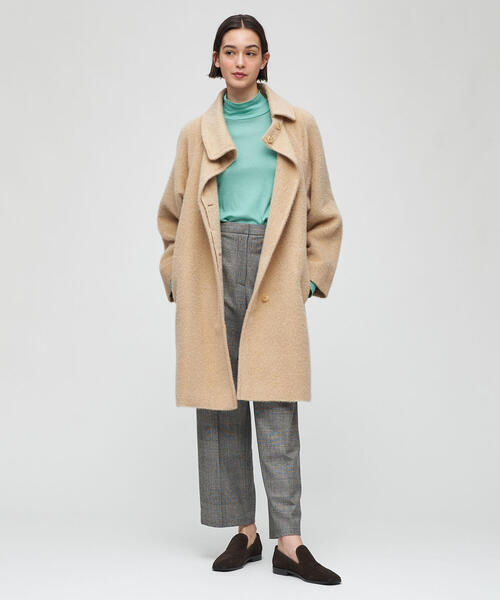 TOMORROWLAND （トゥモローランド）の「■ウールフランネルストレッチ セミワイドパンツ（スラックス・レディース・ブラック系その他/ライトブルー/ホワイト/ベージュ・36/32/34/38）」の6枚目の写真