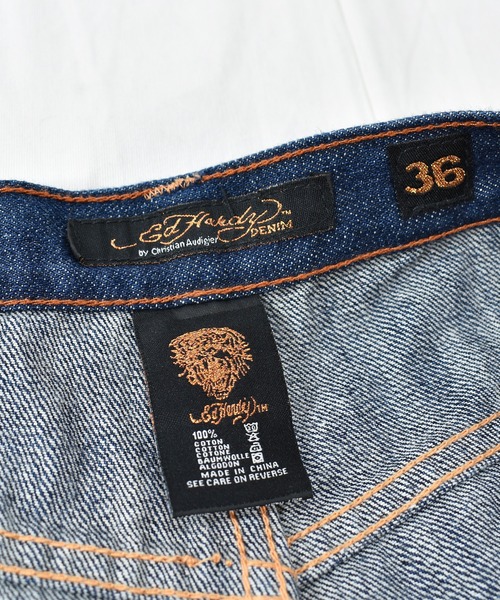 Ed Hardy（エドハーディー）の「【ヴィンテージ古着】Y2K Ed Hardy / エド・ハーディー デニムショーツ（デニムパンツ・メンズ・ブルー・36）」の4枚目の写真