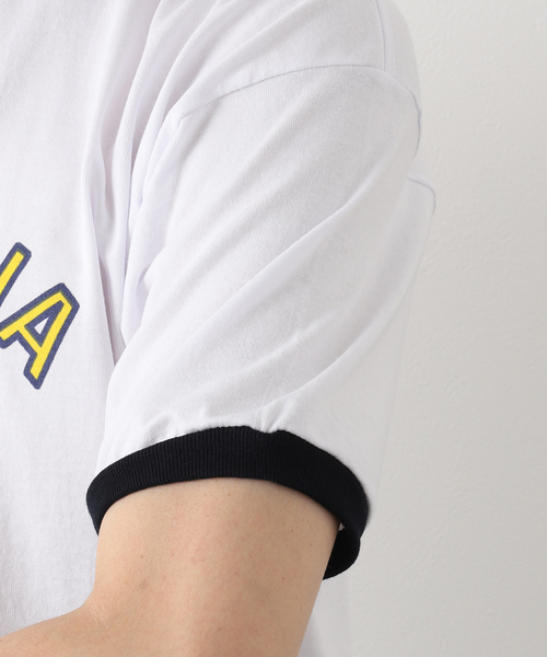 niche.(ニッチ)の「【niche.USA / ニッチ】Potted Ringer-TILL/YELLOW(Tシャツ/カットソー・メンズ・ネイビー・MEDIUM/LARGE)」の8枚目の写真
