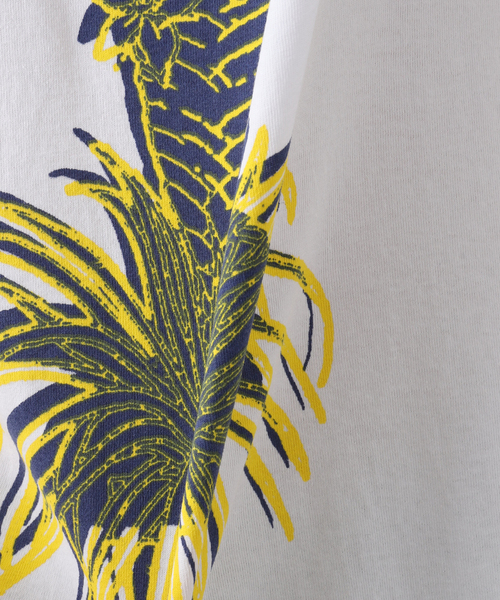 niche.(ニッチ)の「【niche.USA / ニッチ】Potted Ringer-TILL/YELLOW(Tシャツ/カットソー・メンズ・ネイビー・MEDIUM/LARGE)」の2枚目の写真