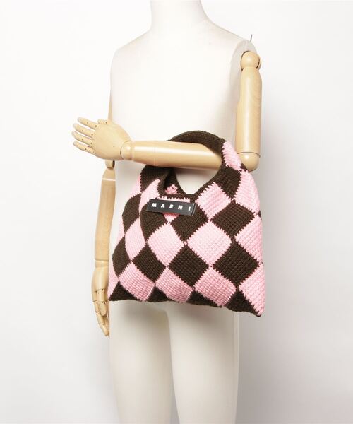 MARNI MARKET(マルニマーケット)の「テクニカルウールバッグ(ハンドバッグ・レディース・ピンク系その他・FREE)」の4枚目の写真