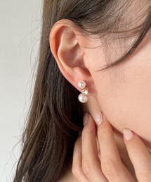 パール ビジュー ピアス