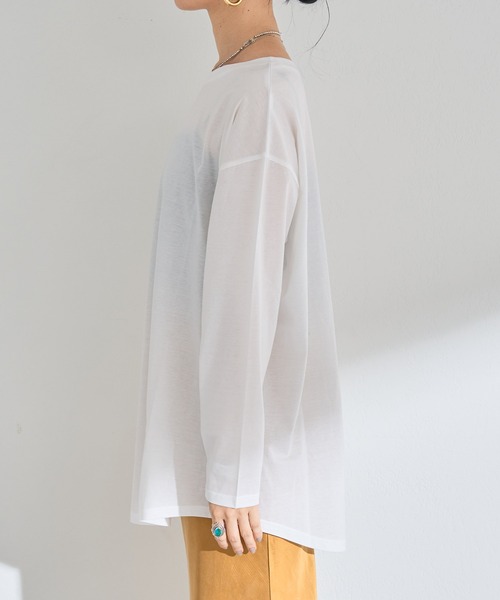 SHENERY（シーナリー）の「シルケットカットソー（Tシャツ/カットソー・レディース・オフホワイト・FREE）」の15枚目の写真