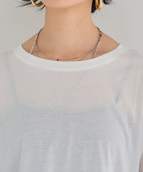 SHENERY（シーナリー）の「シルケットカットソー（Tシャツ/カットソー・レディース・オフホワイト・FREE）」の10枚目の写真