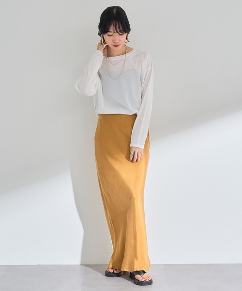 SHENERY（シーナリー）の「シルケットカットソー（Tシャツ/カットソー・レディース・オフホワイト・FREE）」の2枚目の写真