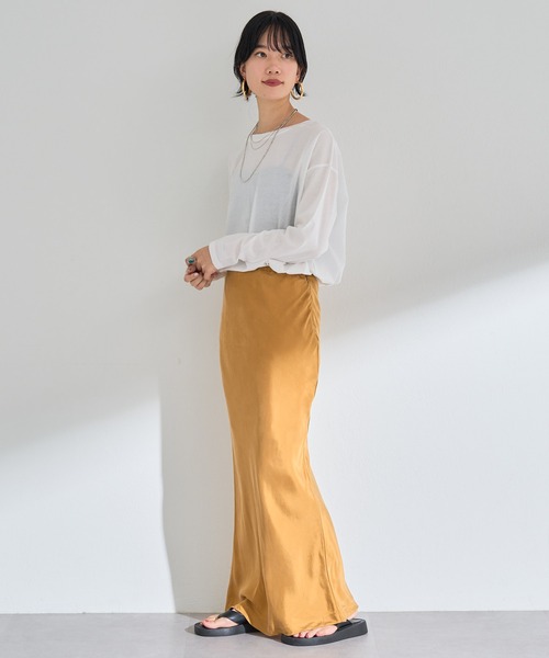 SHENERY（シーナリー）の「シルケットカットソー（Tシャツ/カットソー・レディース・オフホワイト・FREE）」の6枚目の写真