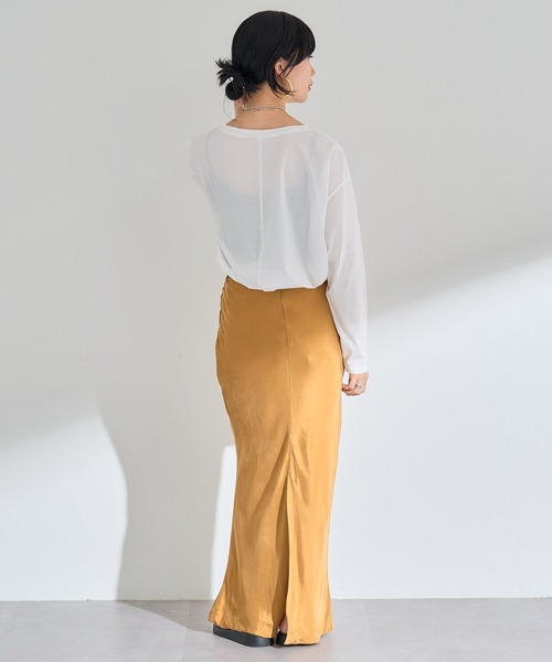 SHENERY（シーナリー）の「シルケットカットソー（Tシャツ/カットソー・レディース・オフホワイト・FREE）」の4枚目の写真