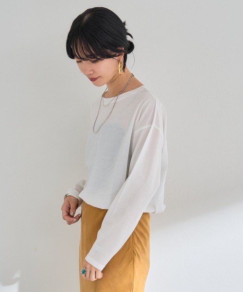 SHENERY（シーナリー）の「シルケットカットソー（Tシャツ/カットソー・レディース・オフホワイト・FREE）」の11枚目の写真