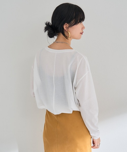 SHENERY（シーナリー）の「シルケットカットソー（Tシャツ/カットソー・レディース・オフホワイト・FREE）」の16枚目の写真