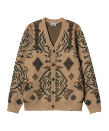 Carhartt | Carhartt WIP/カーハートダブリューアイピー Vネックカーディガン ニット/柄ニット ジャカードニット/バースカーディガン I030849(ニット/セーター)