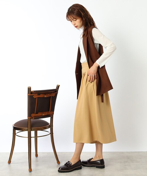 DRESKIP（ドレスキップ）の「◆レイヤードスタイルに シアーチェック ハイネックトップス（Tシャツ/カットソー・レディース・オフホワイト/ライトグレー/ブラック・03/02）」の15枚目の写真