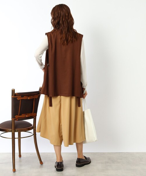 DRESKIP（ドレスキップ）の「◆レイヤードスタイルに シアーチェック ハイネックトップス（Tシャツ/カットソー・レディース・オフホワイト/ライトグレー/ブラック・03/02）」の16枚目の写真