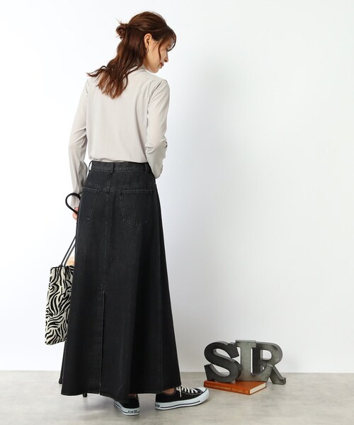 DRESKIP（ドレスキップ）の「◆レイヤードスタイルに シアーチェック ハイネックトップス（Tシャツ/カットソー・レディース・オフホワイト/ライトグレー/ブラック・03/02）」の22枚目の写真