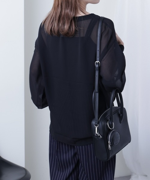 COLONY 2139（コロニートゥーワンスリーナイン）の「長袖シアートップス&キャミセット（Tシャツ/カットソー・レディース・ブラック/ブラウン/グレー/ブルー/アイボリー・FREE）」の15枚目の写真