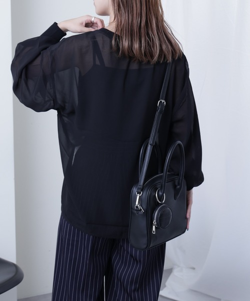 COLONY 2139（コロニートゥーワンスリーナイン）の「長袖シアートップス&キャミセット（Tシャツ/カットソー・レディース・ブラック/ブラウン/グレー/ブルー/アイボリー・FREE）」の18枚目の写真