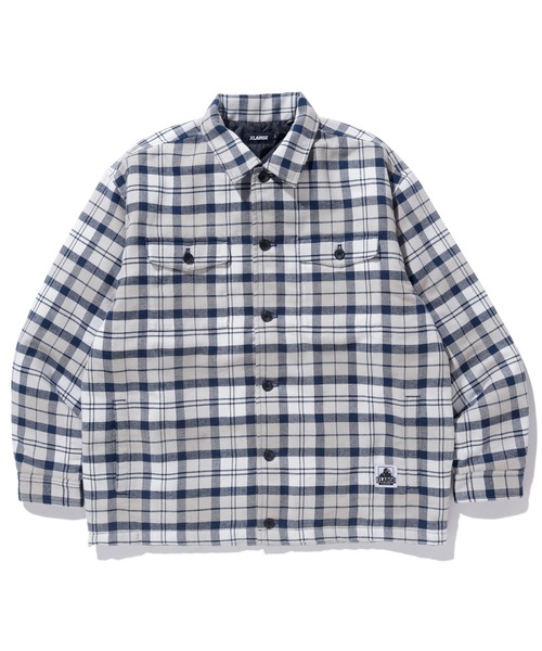 X-LARGE / ジャケット/L/コットン/BRW/チェック XLARGE（エクストララージ）の「QUILTED CHECK SHIRT JACKET（ブルゾン