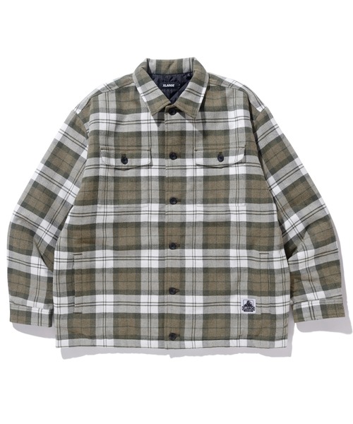 XLARGE（エクストララージ）の「QUILTED CHECK SHIRT JACKET（ブルゾン