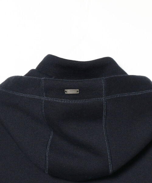 HERNO ナイロン × ウール フーデッド ダウンパーカー HERNO（ヘルノ）の「HERNO / ナイロン × ウールコットン フーデッド