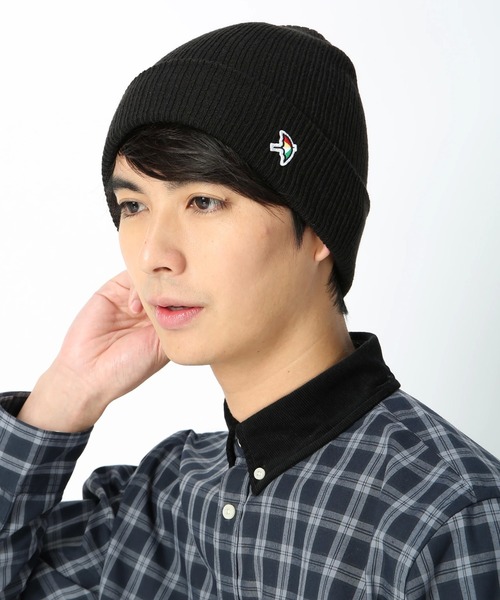 Arnold Palmer（アーノルドパーマー）の「クラカーボ リブ編み シェア ニットキャップ（ニットキャップ/ビーニー・レディース・ブラック/グレー/オフホワイト/ワインレッド/ネイビー・F）」の3枚目の写真