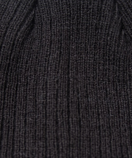 Arnold Palmer（アーノルドパーマー）の「クラカーボ リブ編み シェア ニットキャップ（ニットキャップ/ビーニー・レディース・ブラック/グレー/オフホワイト/ワインレッド/ネイビー・F）」の10枚目の写真