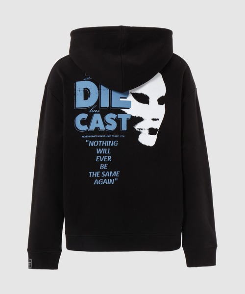 RAF SIMONS(ラフシモンズ)の「Regular fit hoodie Die Has Cast print on fron(パーカー・メンズ・ブラック・S/M/L)」の2枚目の写真