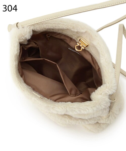 SHOO・LA・RUE（シューラルー）の「◆フェイクファーノットハンドルショルダーバッグ（ショルダーバッグ・レディース・ブラック系2/グレー系2/ブラウン系1/アイボリー系2/ベージュ系2・00）」の15枚目の写真