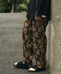 EDIFICE LA BOUCLE | 【LA BOUCLE / ラブークル】1タック イージーパンツ（パターンブッチャー）(その他パンツ)