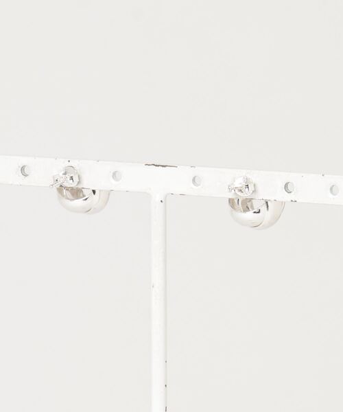 TONE SELECT GOODS(トーンセレクトグッズ)の「【925 SILVER ACC】デザインボールピアスBIG SV925(OG)(ピアス(両耳用)・レディース・シルバー・FREE)」の2枚目の写真