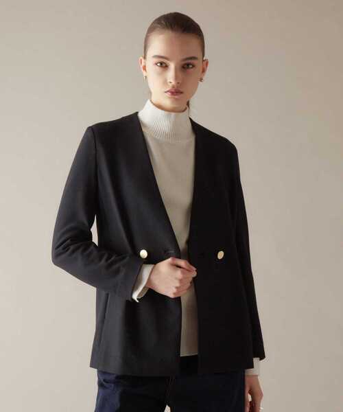 【新品・未使用品】Liesseリエス リネンブレンド ノーカラージャケット Liesse（リエス）｜ノーカラージャケット一覧 - WEAR