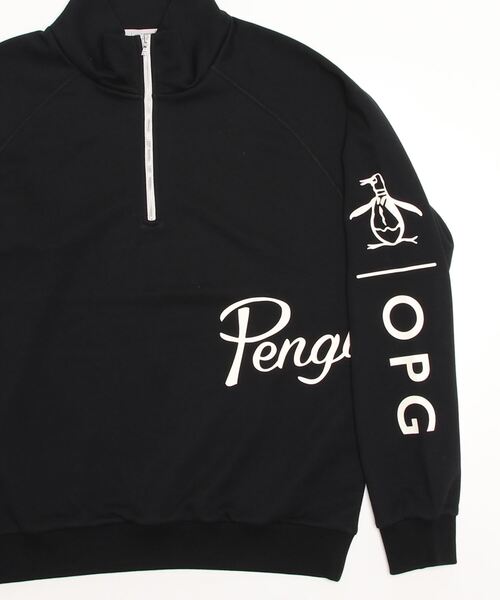 penguin BY MUNSINGWEAR（ペンギン バイ マンシングウェア）の「ZOZO CHAMPIONSHIP EXCLUSIVE Comfort half zip Message sweat shirt（スウェット・メンズ・ブラック・LARGE/MEDIUM/SMALL/X-LARGE）」の9枚目の写真