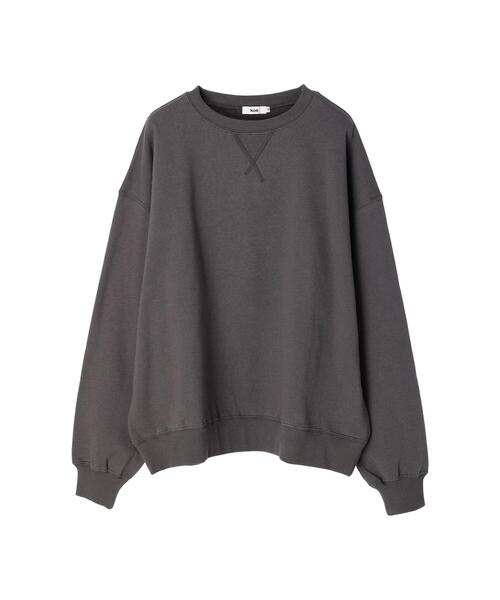 koe(コエ)の「ヴィンテージライクジェンダーレス裏起毛トレーナー(スウェット・レディース・ブルー/カーキ/アイボリー/チャコールグレー・L/S/M)」の7枚目の写真