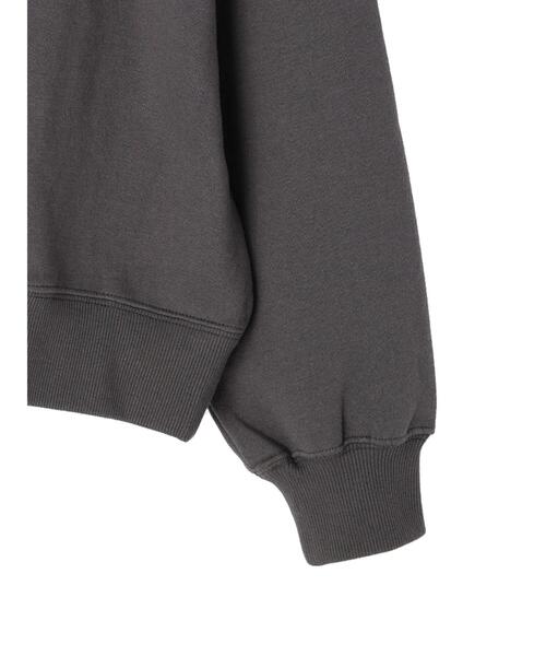 koe(コエ)の「ヴィンテージライクジェンダーレス裏起毛トレーナー(スウェット・レディース・ブルー/カーキ/アイボリー/チャコールグレー・L/S/M)」の14枚目の写真