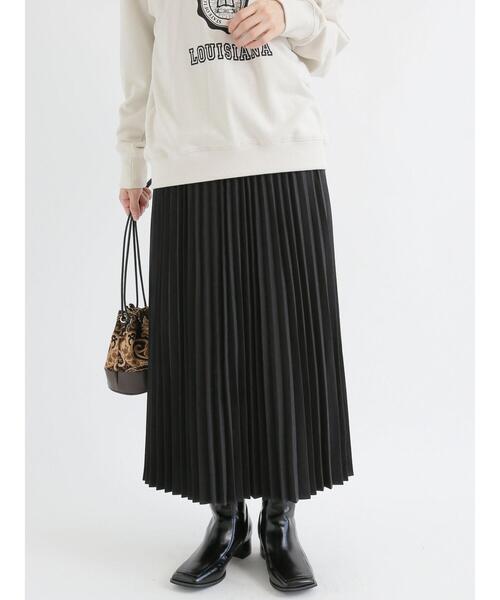 Lugnoncure（ルノンキュール）の「スエードプリーツスカート（スカート・レディース・グレー/ブラウン/ブラック・ﾌﾘ-）」の7枚目の写真
