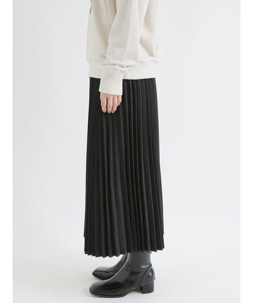 Lugnoncure（ルノンキュール）の「スエードプリーツスカート（スカート・レディース・グレー/ブラウン/ブラック・ﾌﾘ-）」の15枚目の写真