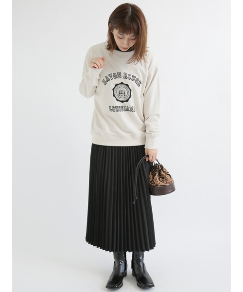 Lugnoncure（ルノンキュール）の「スエードプリーツスカート（スカート・レディース・グレー/ブラウン/ブラック・ﾌﾘ-）」の8枚目の写真