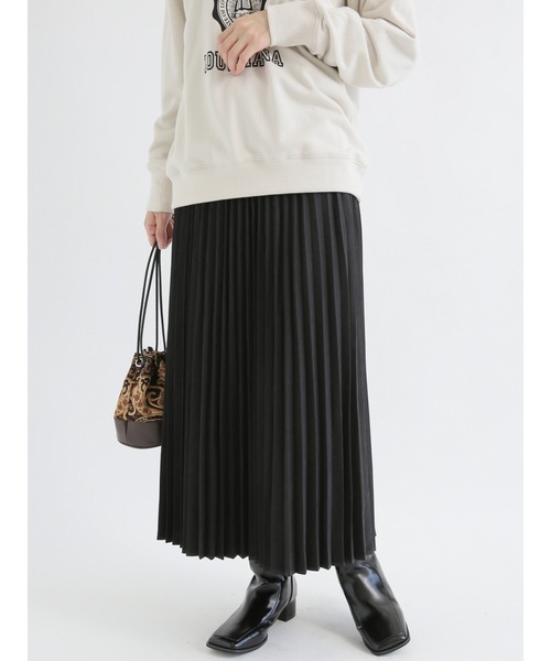 Lugnoncure（ルノンキュール）の「スエードプリーツスカート（スカート・レディース・グレー/ブラウン/ブラック・ﾌﾘ-）」の9枚目の写真