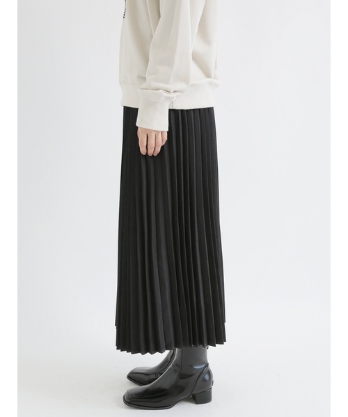 Lugnoncure（ルノンキュール）の「スエードプリーツスカート（スカート・レディース・グレー/ブラウン/ブラック・ﾌﾘ-）」の10枚目の写真