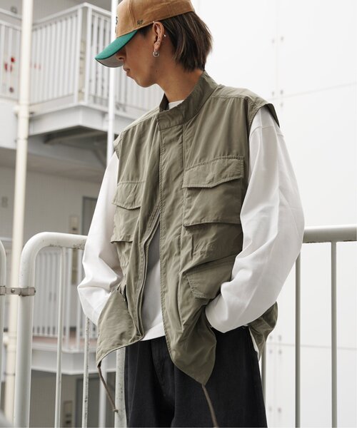 VENCEEXCHANGE(ヴァンスエクスチェンジ)の「M65 ハイネックミリタリーベスト(ベスト・レディース・オリーブ/ブラック・FREE)」の3枚目の写真