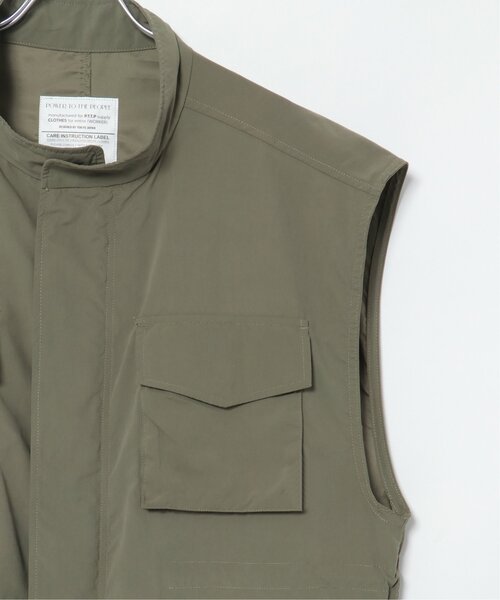 VENCEEXCHANGE(ヴァンスエクスチェンジ)の「M65 ハイネックミリタリーベスト(ベスト・レディース・オリーブ/ブラック・FREE)」の14枚目の写真