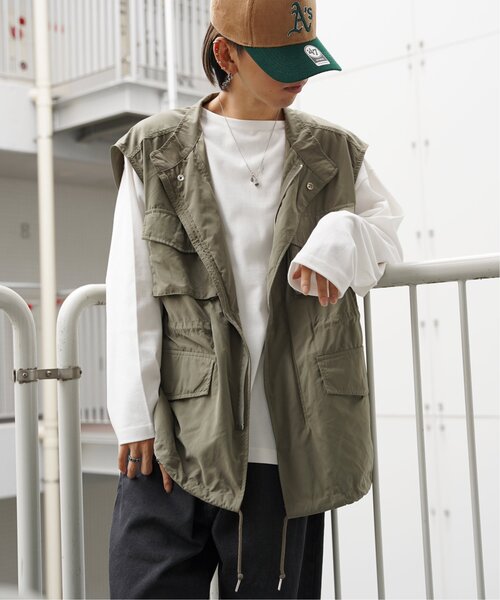 VENCEEXCHANGE(ヴァンスエクスチェンジ)の「M65 ハイネックミリタリーベスト(ベスト・レディース・オリーブ/ブラック・FREE)」の16枚目の写真